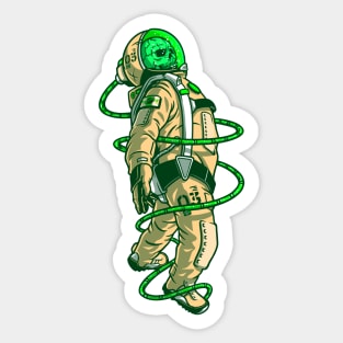 Skeleton Astronaut Sticker